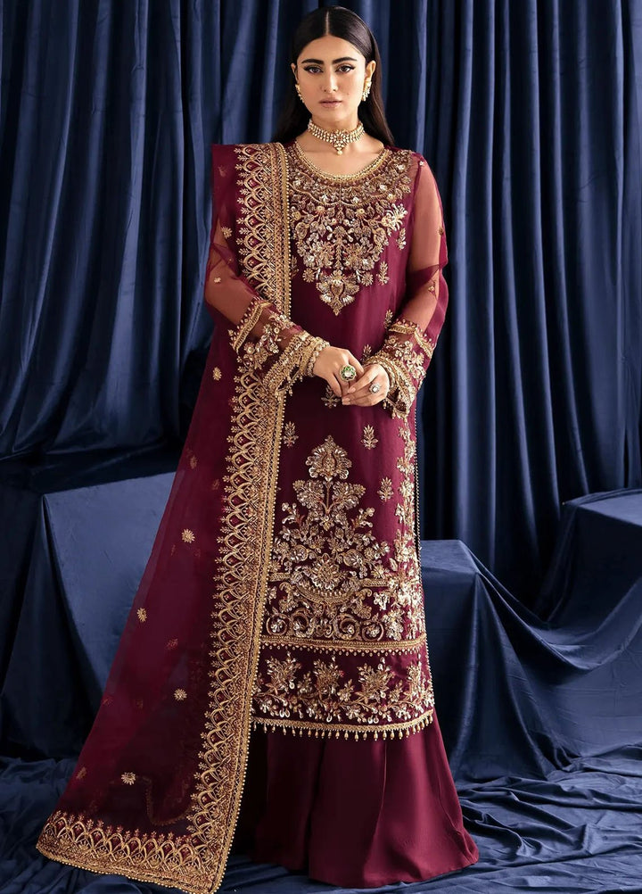 Zebaish by Fabiha Fatima Pret Embroidered Organza 3 Piece Suit Raya