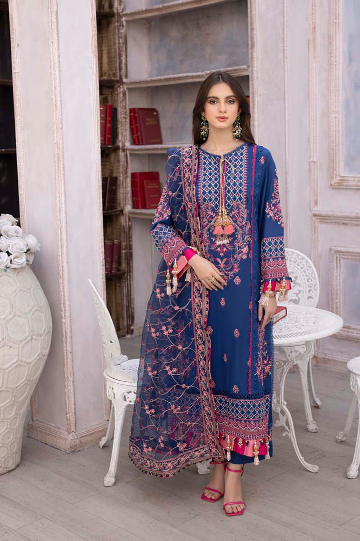 Husn E Adaa by Maham Sultan Unstitched Embroidered Lawn 3 Piece Suit MS26UHA Zebaish - Lawn Collection