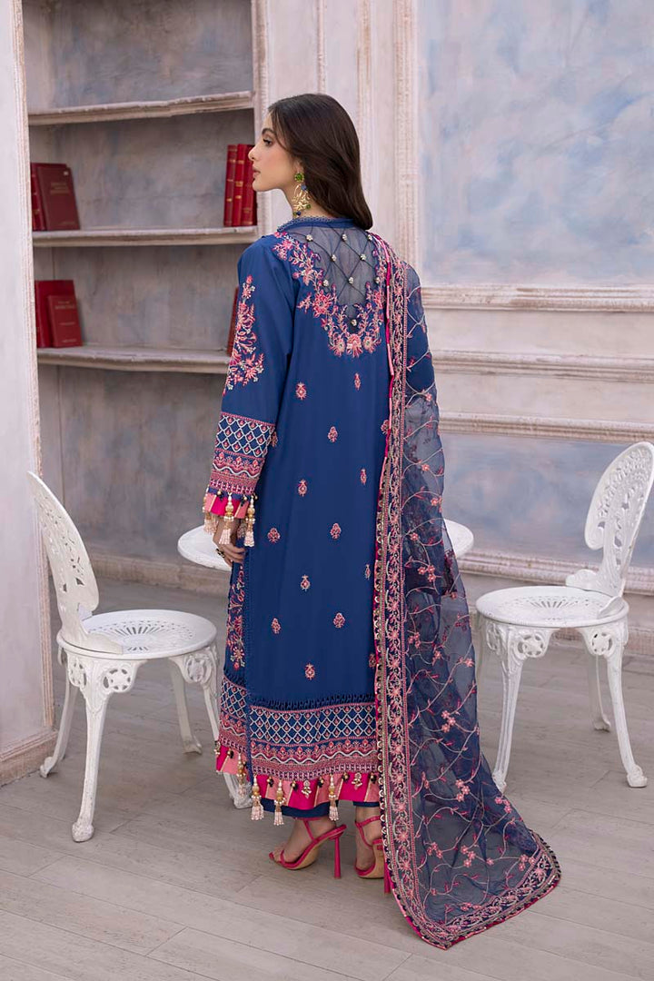 Husn E Adaa by Maham Sultan Unstitched Embroidered Lawn 3 Piece Suit MS26UHA Zebaish - Lawn Collection