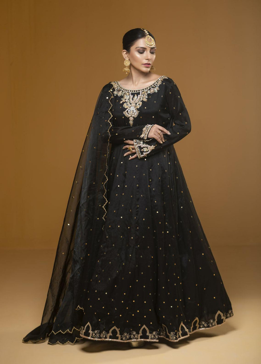 Zebaqi Luxury Pret  Cotton Silk 3 Piece Suit ASWAD