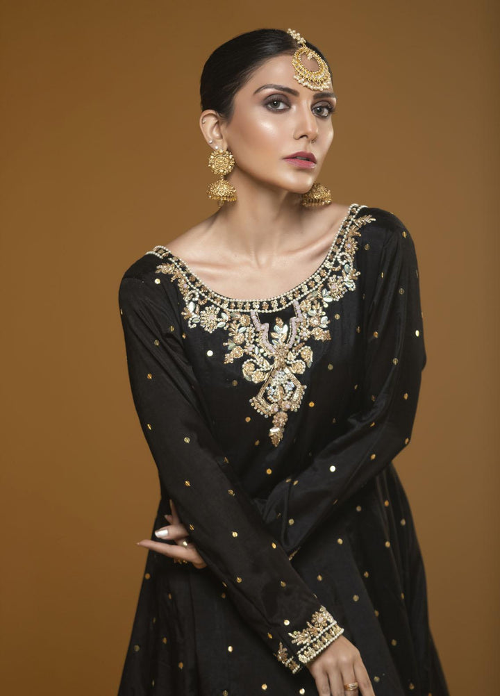 Zebaqi Luxury Pret  Cotton Silk 3 Piece Suit ASWAD
