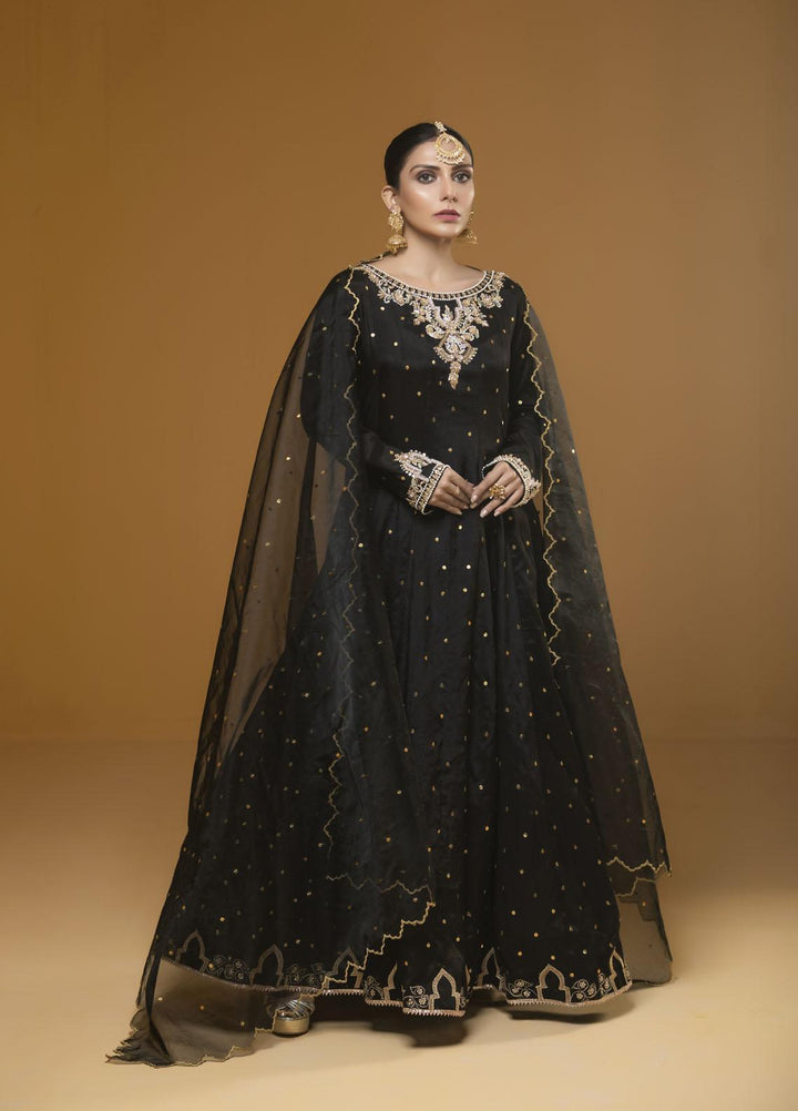 Zebaqi Luxury Pret  Cotton Silk 3 Piece Suit ASWAD