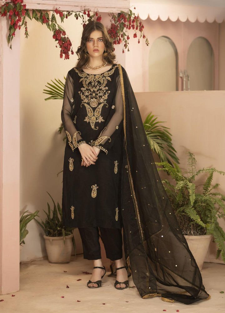 Zebaqi Luxury Pret  Organza 3 Piece Dress Fanaa