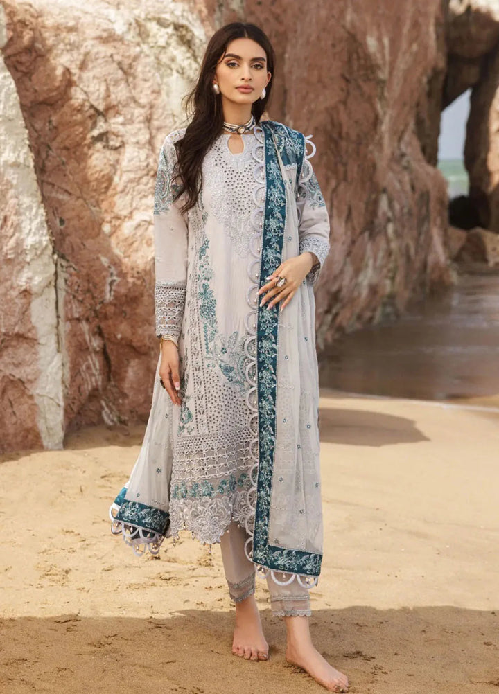 Zebtan Embroidered Lawn Suit Unstitched 3 Piece ZBT24L ZL-03 - Summer Collection