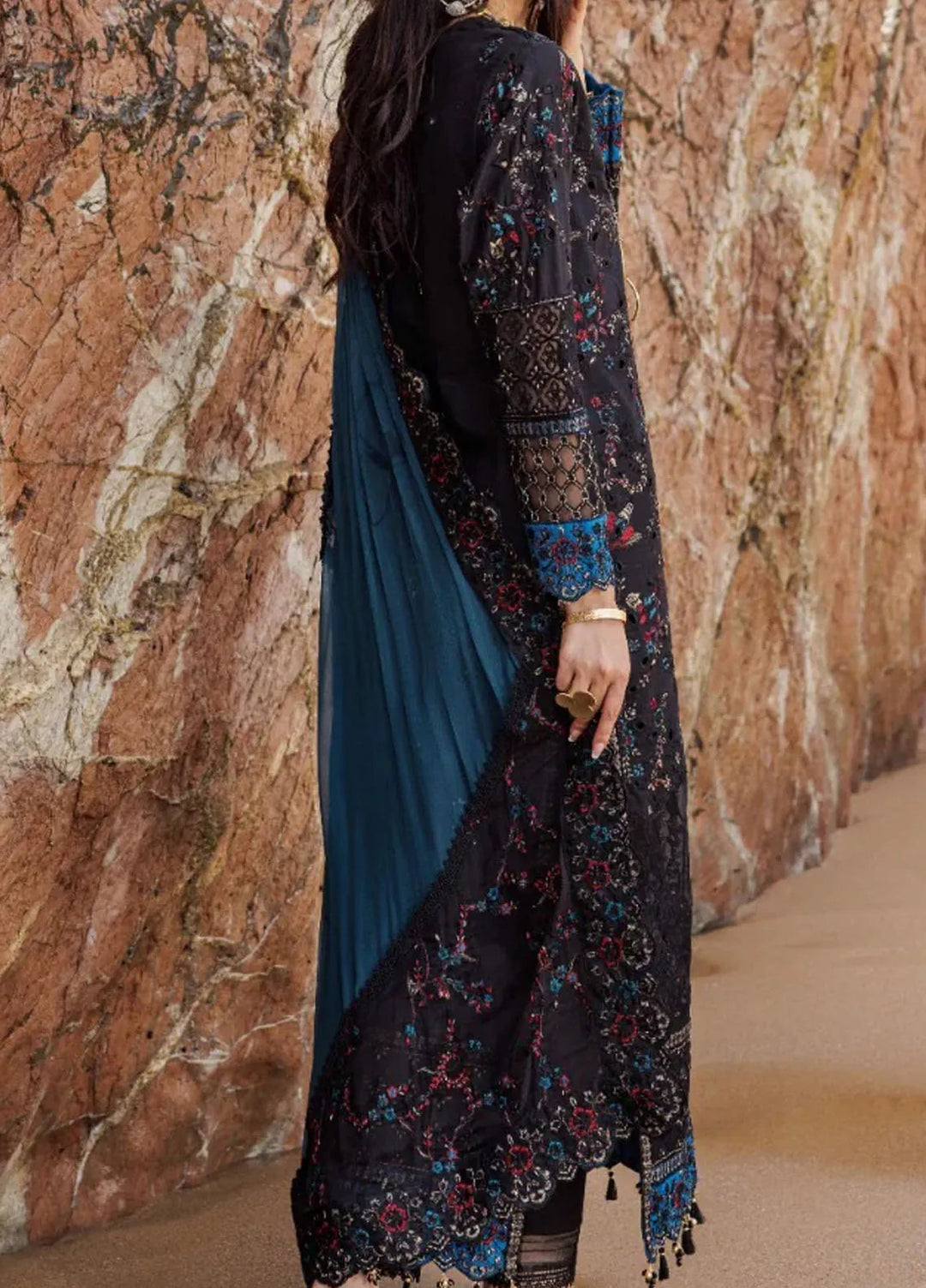 Zebtan Embroidered Lawn Suit Unstitched 3 Piece ZBT24L ZL-09 - Summer Collection