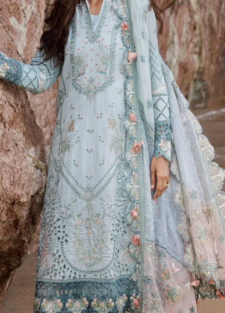 Zebtan Embroidered Lawn Suit Unstitched 3 Piece ZBT24L ZL-10 - Summer Collection