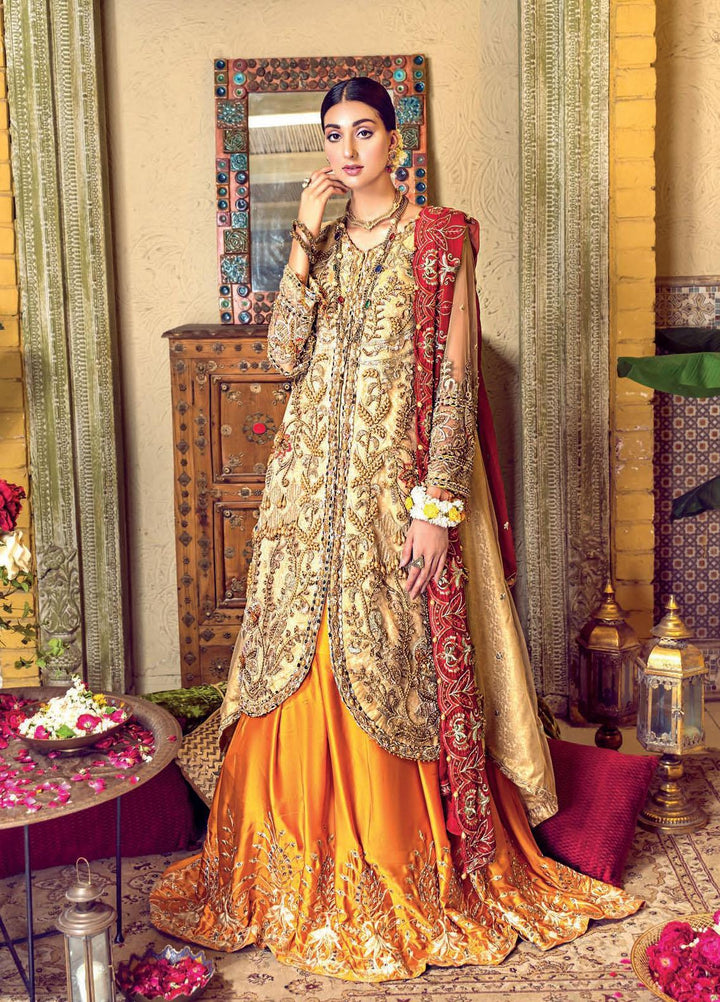 Zebtan Embroidered Net Suits Unstitched 3 Piece ZBT21BZ ZQ-06 - Luxury Bridal Collection