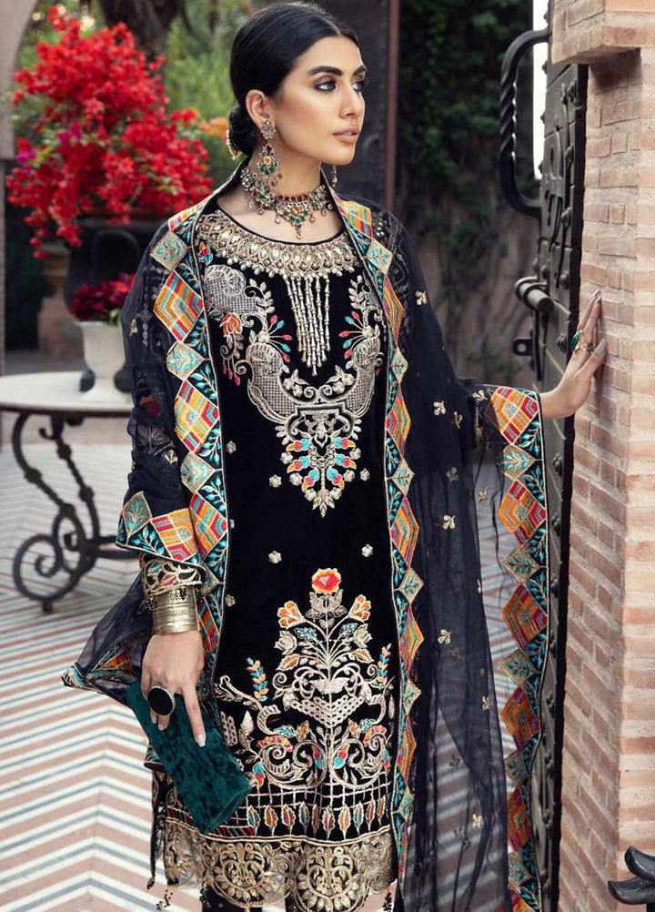 Zeenat by Zebtan Embroidered Velvet Suits Unstitched 3 Piece ZBT21-C8 ZN-06 - Luxury Collection