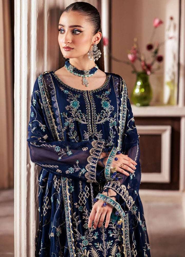 Zeenat by Zebtan Embroidered Chiffon Suits Unstitched 3 Piece ZBT24Z ZN 01 Dhanak - Formals Collection