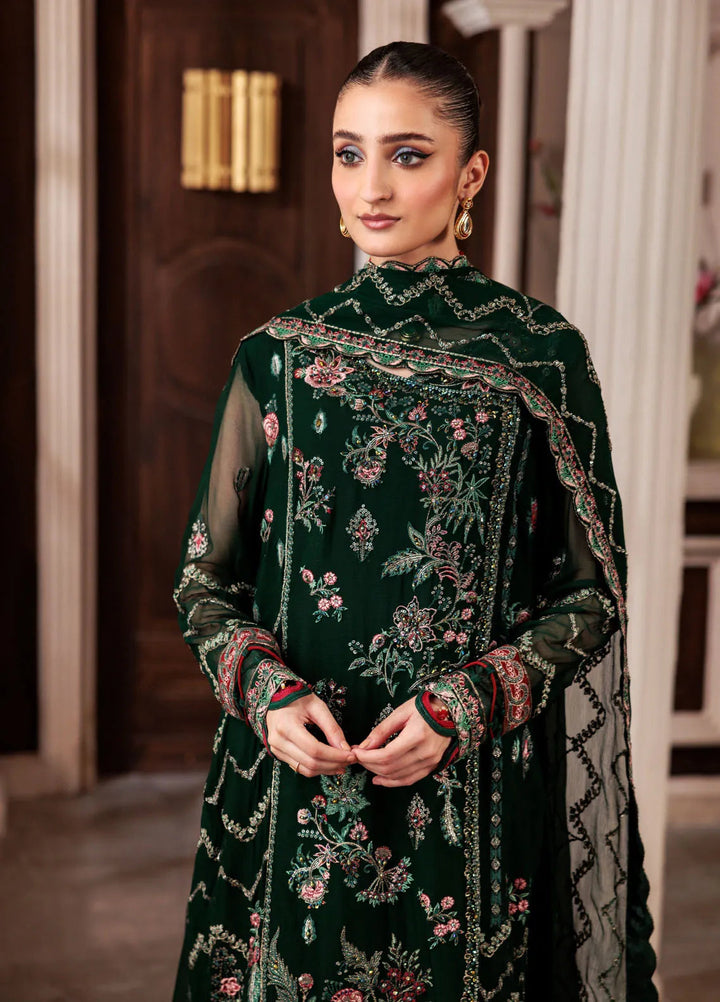 Zeenat by Zebtan Embroidered Chiffon Suits Unstitched 3 Piece ZBT24Z ZN 10 Sehar - Formals Collection