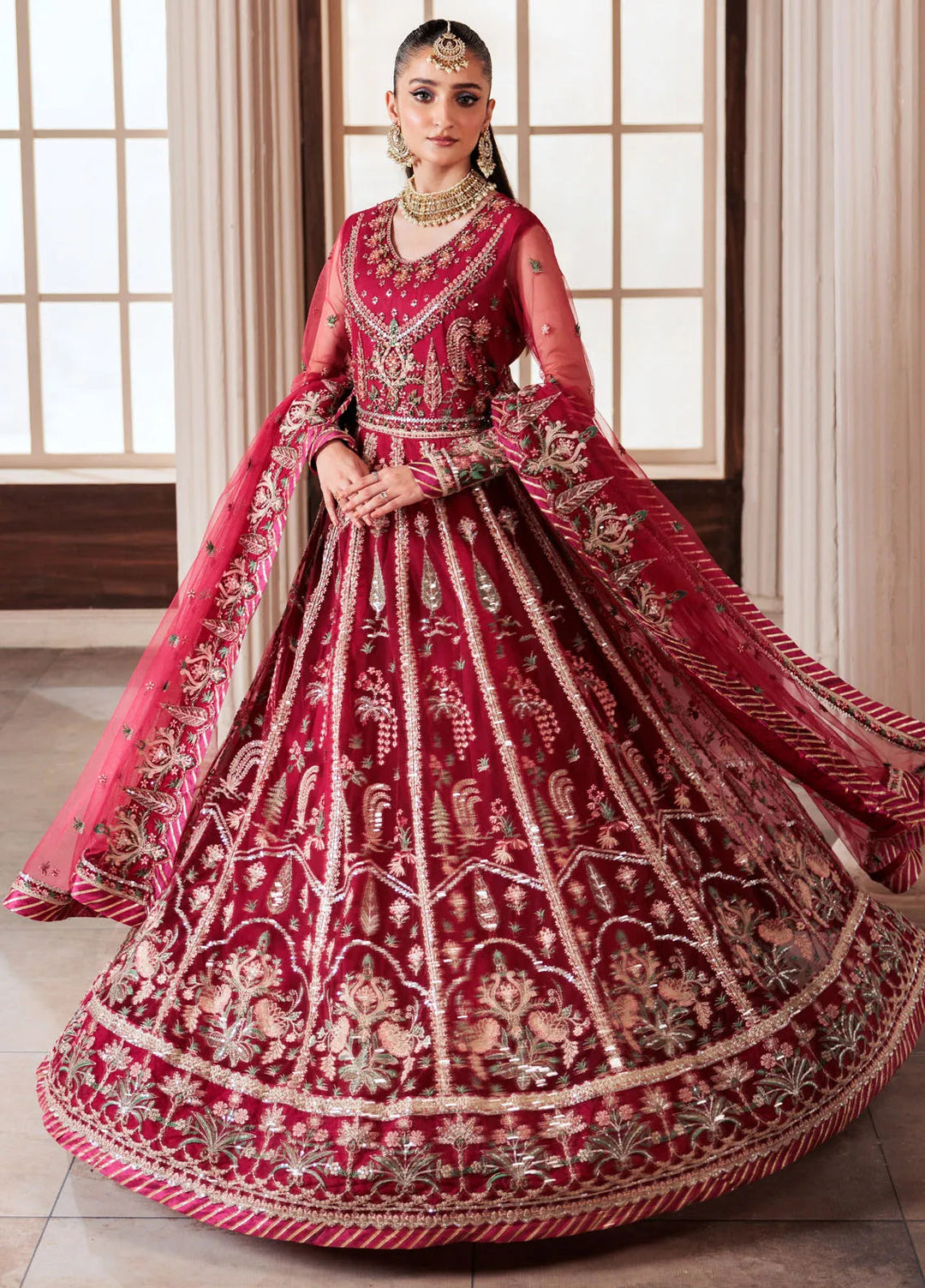 Zeenat by Zebtan Embroidered Net Suits Unstitched 3 Piece ZBT24Z ZN 05 Bahar - Formals Collection