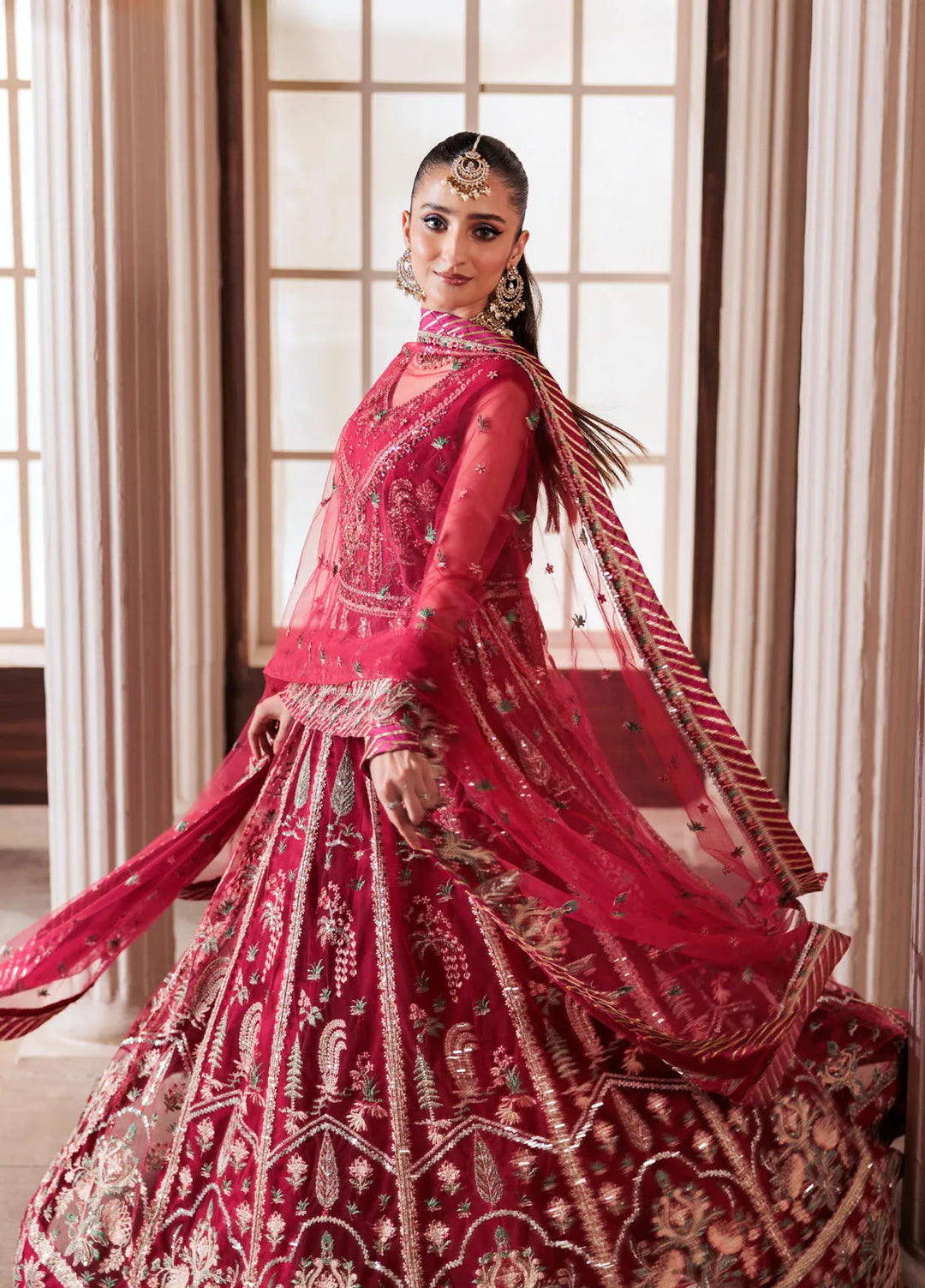 Zeenat by Zebtan Embroidered Net Suits Unstitched 3 Piece ZBT24Z ZN 05 Bahar - Formals Collection