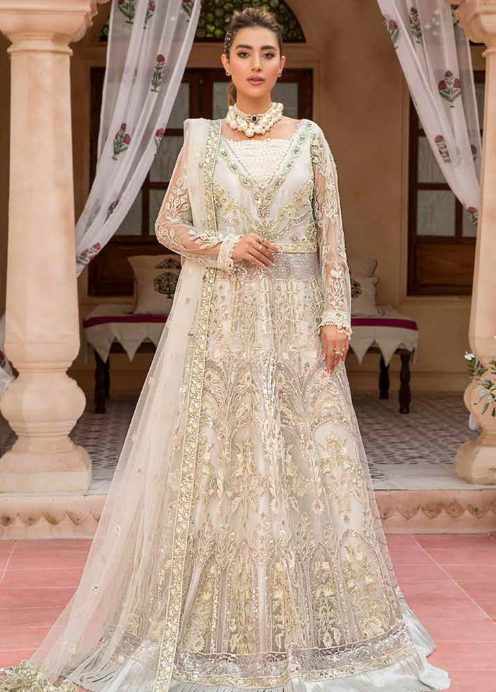 Zeenat by Zebtan Embroidered Net Suits Unstitched 3 Piece ZBT22-Z11 ZN-01 - Luxury Collection