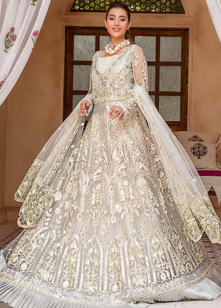 Zeenat by Zebtan Embroidered Net Suits Unstitched 3 Piece ZBT22-Z11 ZN-01 - Luxury Collection