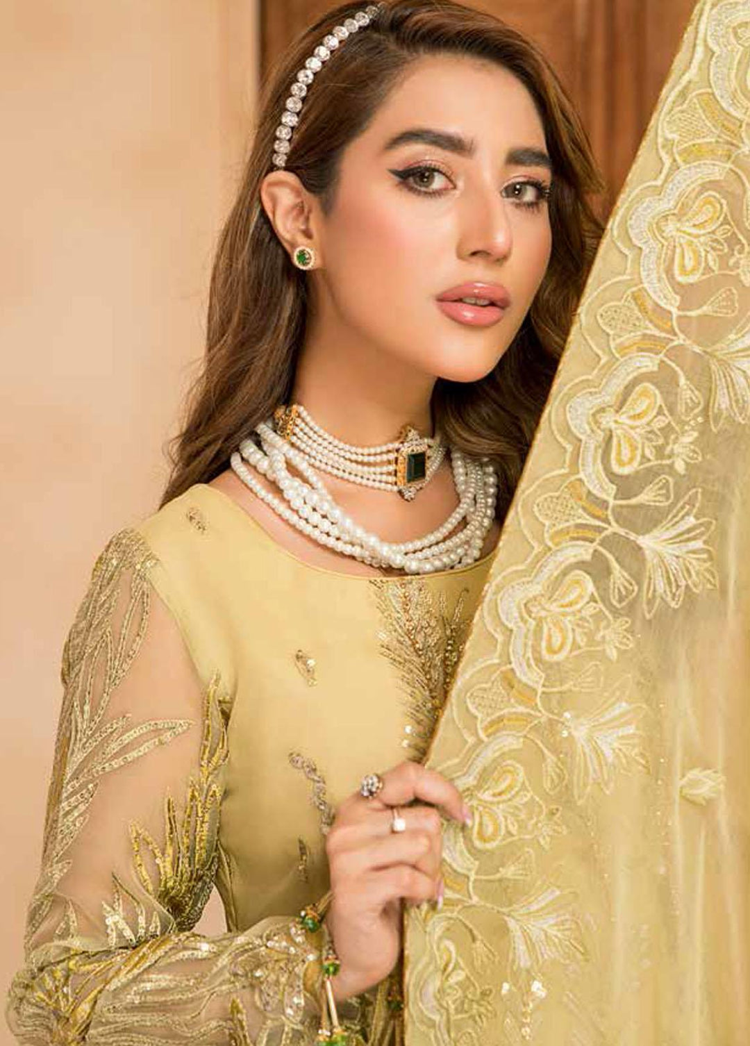 Zeenat by Zebtan Embroidered Organza Suits Unstitched 3 Piece ZBT22-Z11 ZN-02 - Luxury Collection