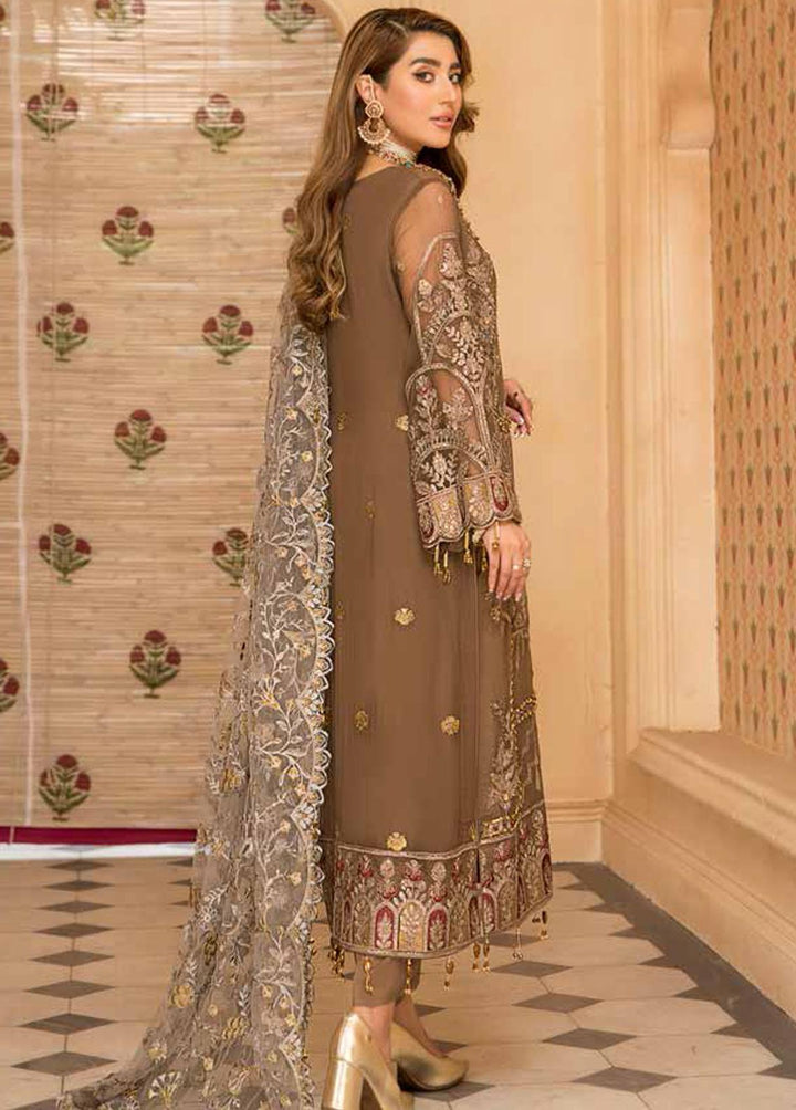 Zeenat by Zebtan Embroidered Chiffon Suits Unstitched 3 Piece ZBT22-Z11 ZN-04 - Luxury Collection