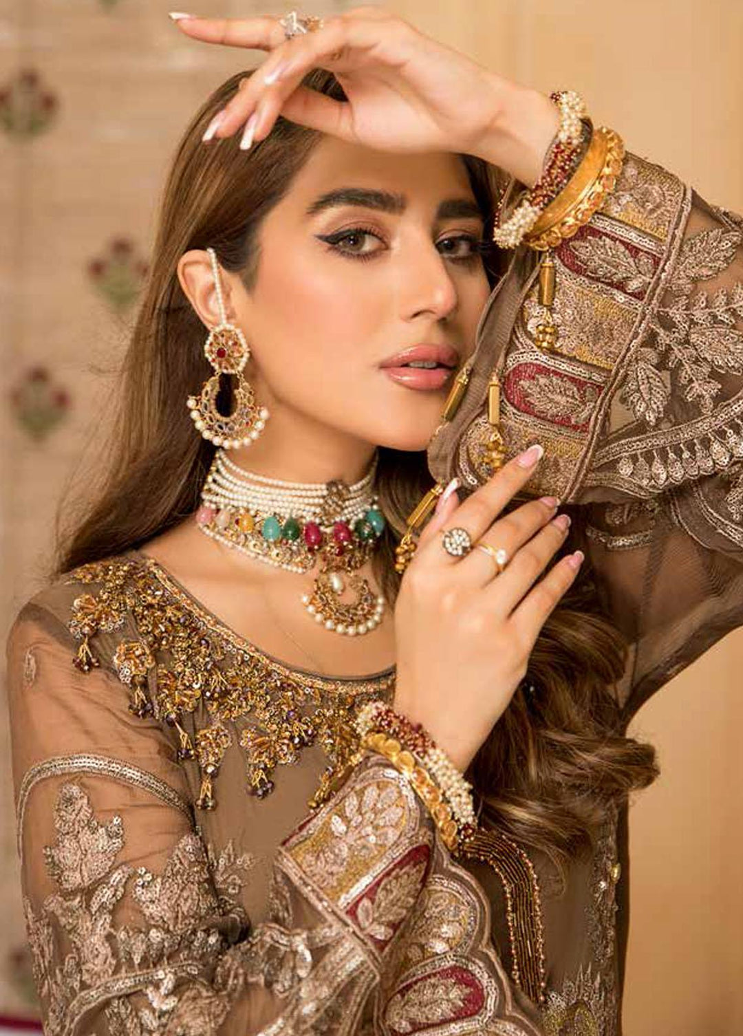 Zeenat by Zebtan Embroidered Chiffon Suits Unstitched 3 Piece ZBT22-Z11 ZN-04 - Luxury Collection