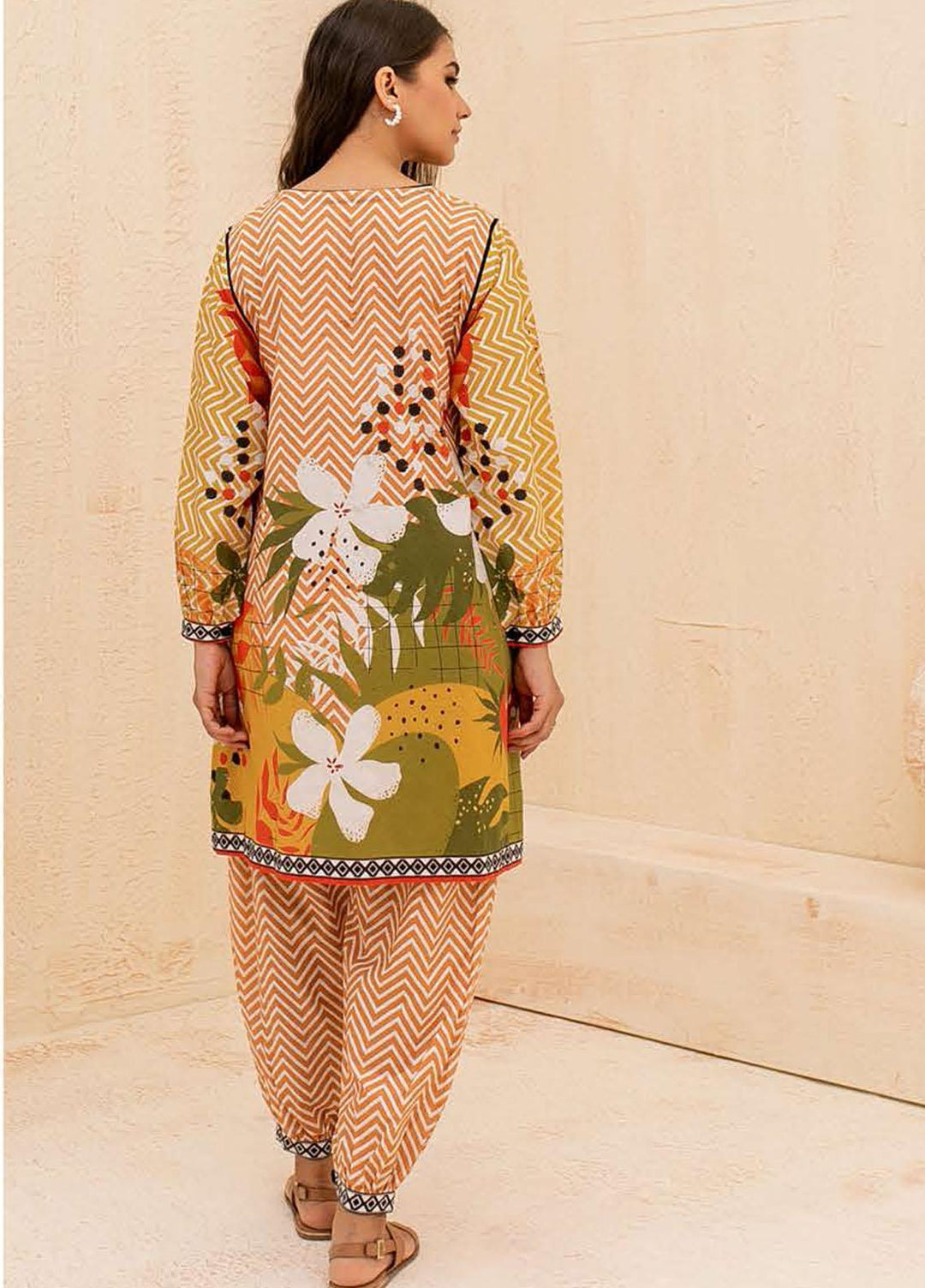 Zellbury Printed Cambric Suits Unstitched 2 Piece ZL21CB WUC21X20007 - Winter Collection