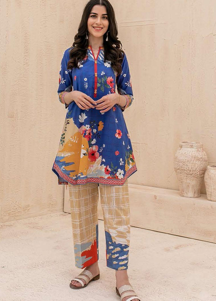 Zellbury Printed Cambric Suits Unstitched 2 Piece ZL21CB WUC21X20010 - Winter Collection