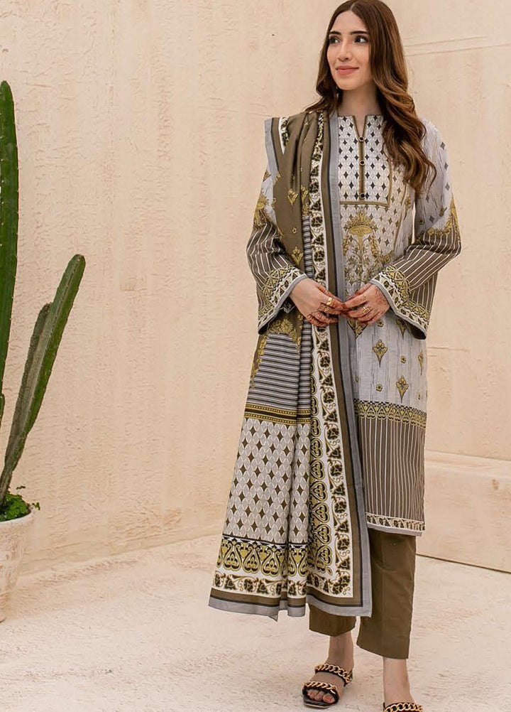 Zellbury Printed Cambric Suits Unstitched 3 Piece ZL21CB WUC21X30033 - Winter Collection