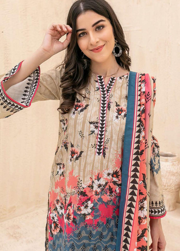 Zellbury Printed Cambric Suits Unstitched 3 Piece ZL21CB WUC21X30034 - Winter Collection