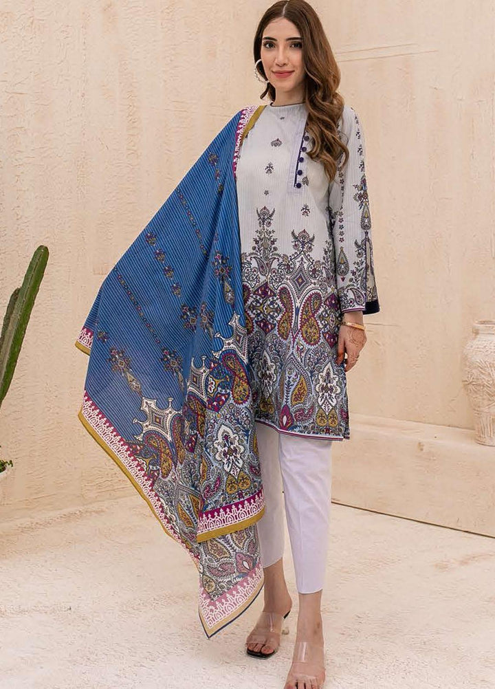 Zellbury Printed Cambric Suits Unstitched 3 Piece ZL21CB WUC21X30038 - Winter Collection