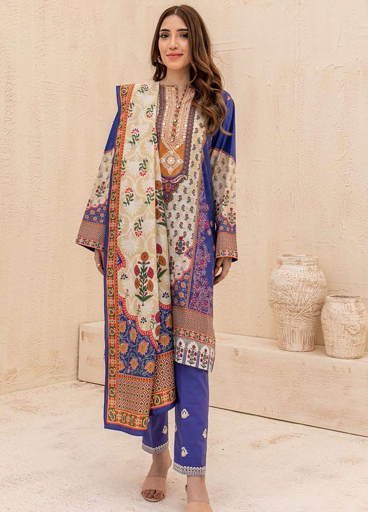 Zellbury Embroidered Cambric Suits Unstitched 3 Piece ZL21CB WUC21E30051 - Winter Collection