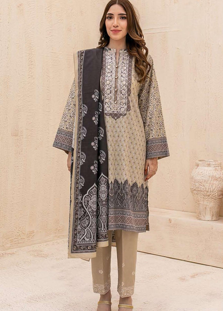 Zellbury Embroidered Cambric Suits Unstitched 3 Piece ZL21CB WUC21E30053 - Winter Collection