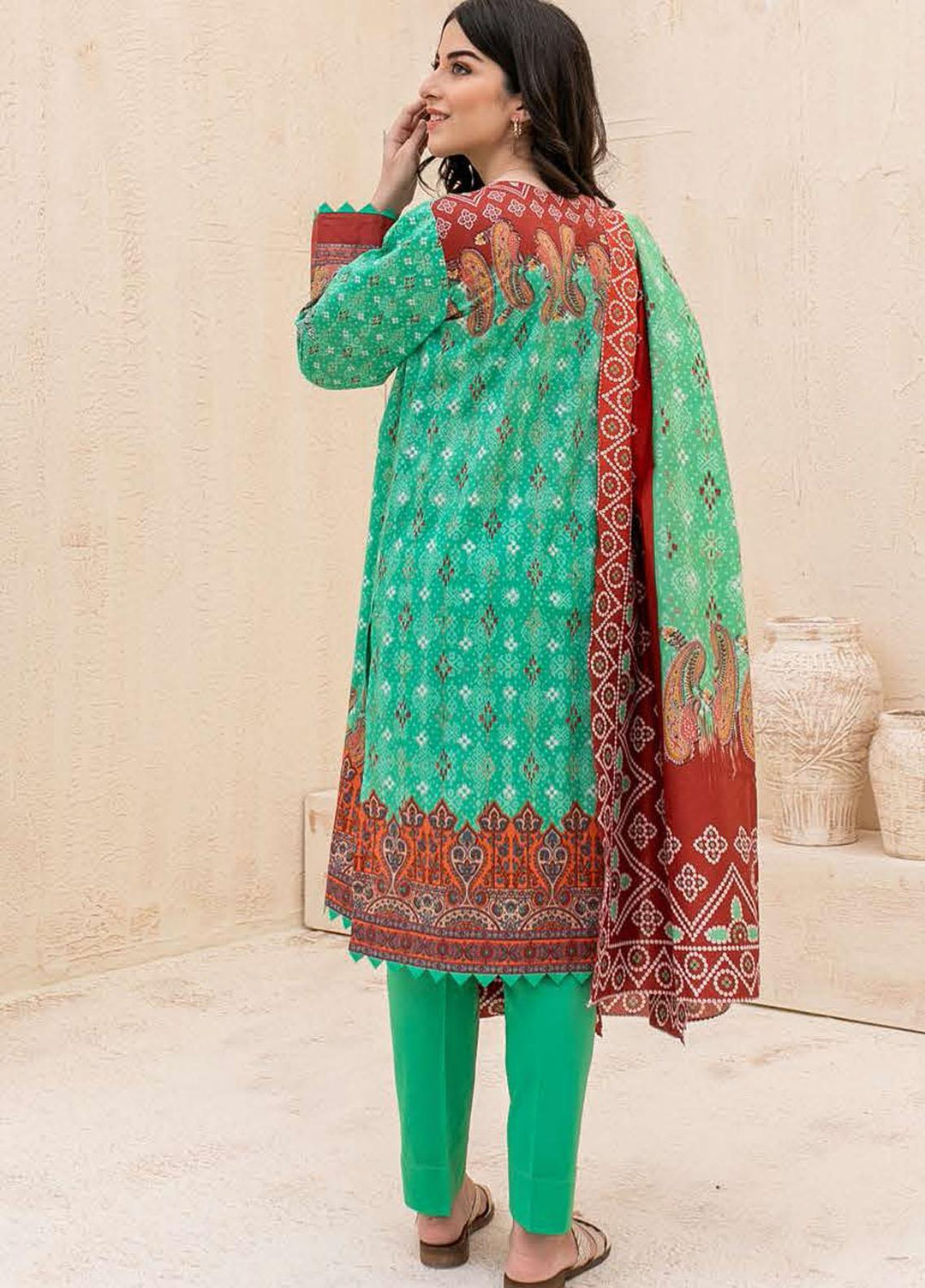 Zellbury Embroidered Cambric Suits Unstitched 3 Piece ZL21CB WUC21E30054 - Winter Collection