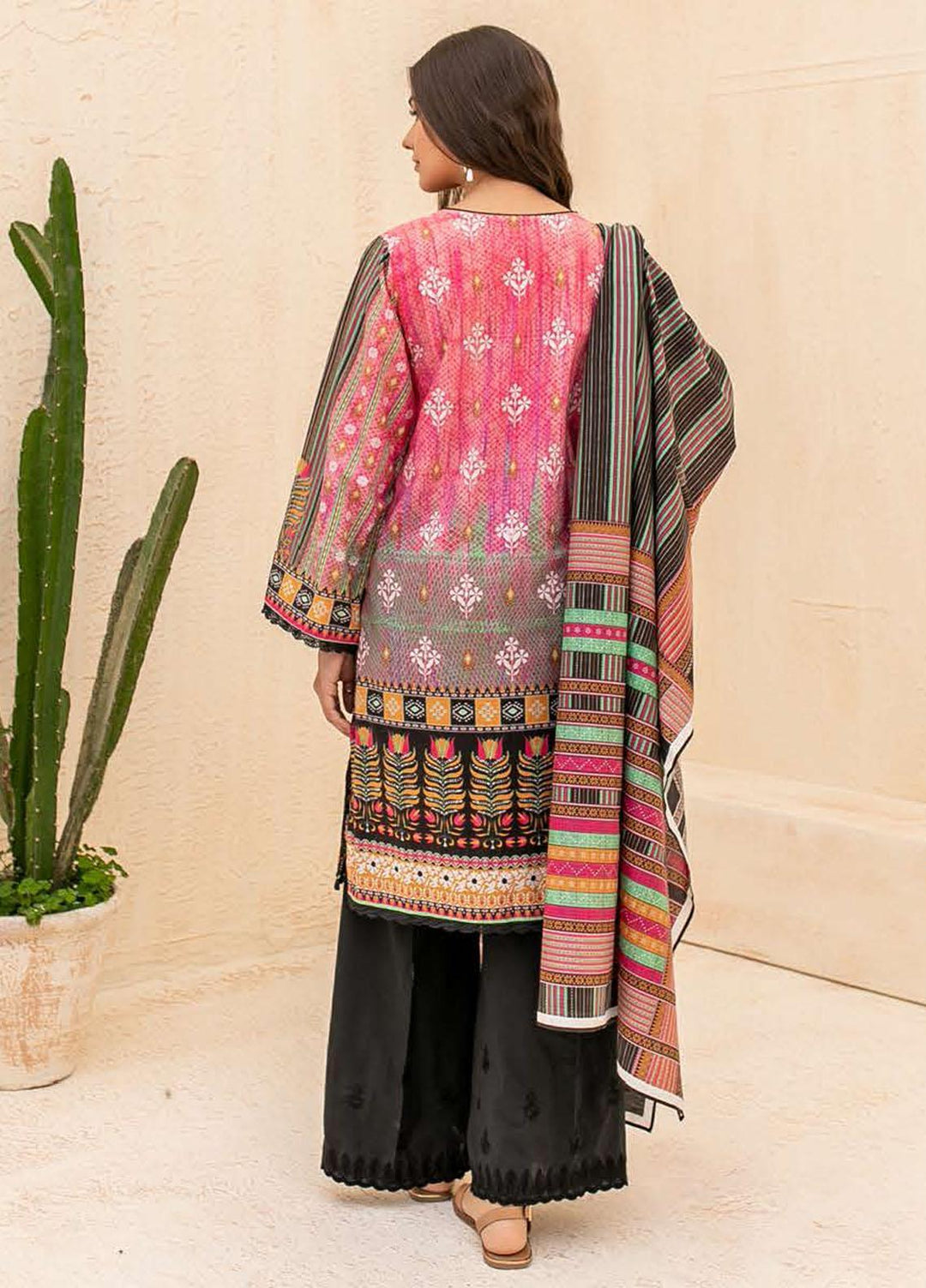 Zellbury Embroidered Cambric Suits Unstitched 3 Piece ZL21CB WUC21E30055 - Winter Collection