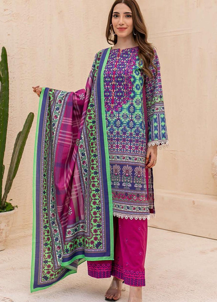 Zellbury Embroidered Cambric Suits Unstitched 3 Piece ZL21CB WUC21E30056 - Winter Collection