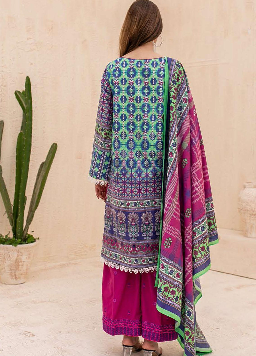 Zellbury Embroidered Cambric Suits Unstitched 3 Piece ZL21CB WUC21E30056 - Winter Collection