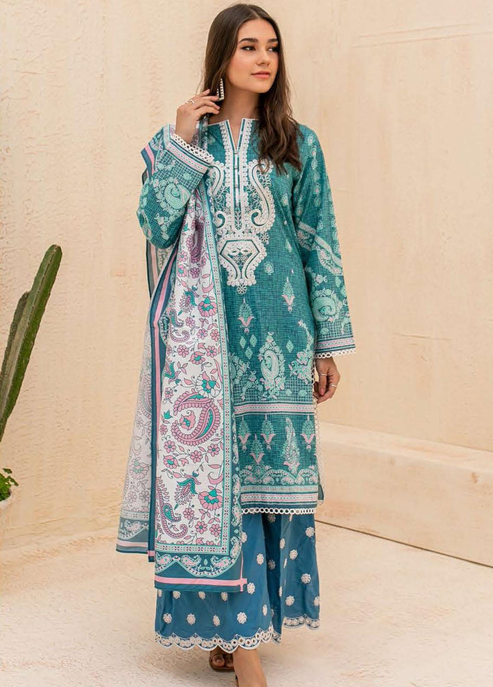 Zellbury Embroidered Cambric Suits Unstitched 3 Piece ZL21CB WUC21E30064 - Winter Collection