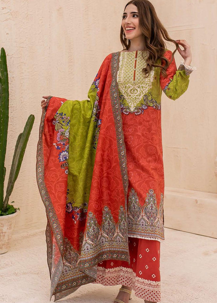 Zellbury Embroidered Cambric Suits Unstitched 3 Piece ZL21CB WUC21E30065 - Winter Collection