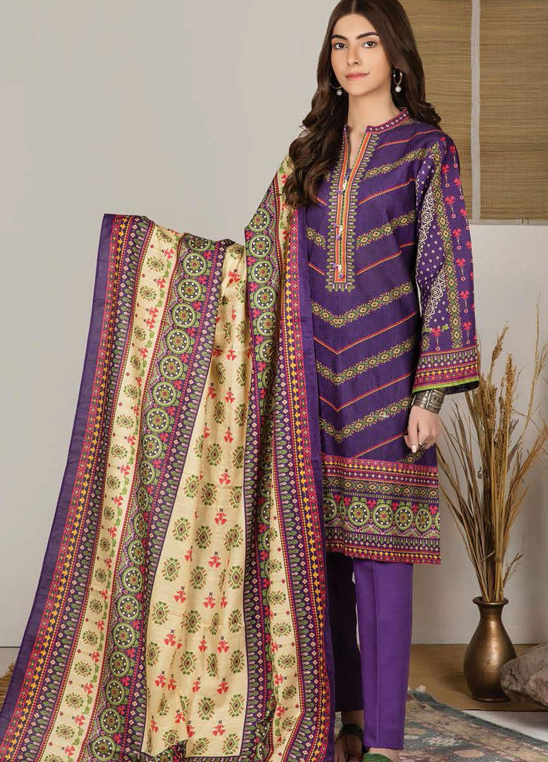 Zellbury Printed Viscose Suits Unstitched 2 Piece ZL21CB WUC21X20043 - Winter Collection