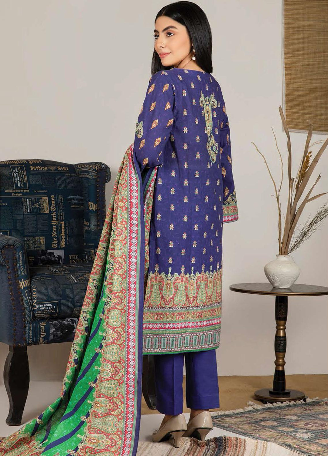 Zellbury Printed Viscose Suits Unstitched 2 Piece ZL21CB WUC21X20046 - Winter Collection