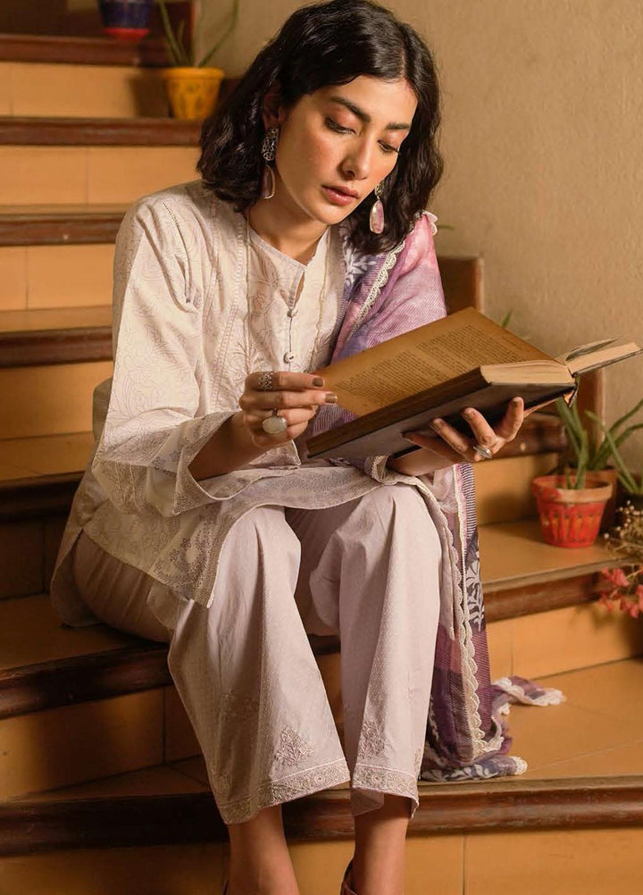 Zellbury Embroidered Cambric Suits Unstitched 3 Piece ZL21CB ZWUSCE322000 - Winter Collection