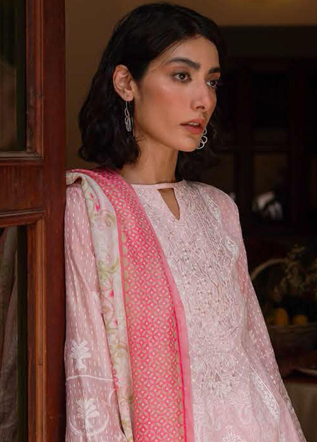 Zellbury Embroidered Cambric Suits Unstitched 3 Piece ZL21CB ZWUSCE321999 - Winter Collection