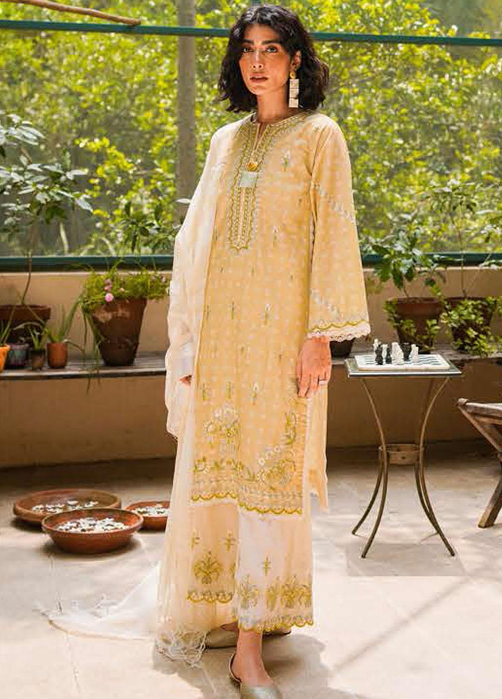 Zellbury Embroidered Cambric Suits Unstitched 3 Piece ZL21CB WUC21E30078 - Winter Collection