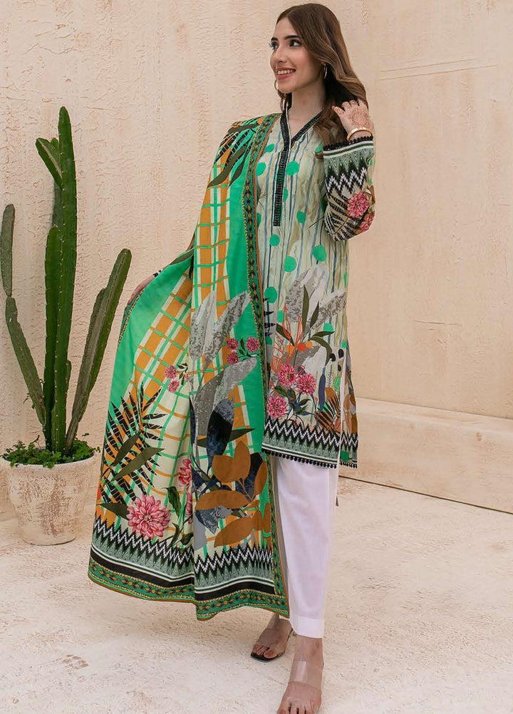 Zellbury Printed Cambric Suits Unstitched 2 Piece ZL21CB WUC21X20013 - Winter Collection