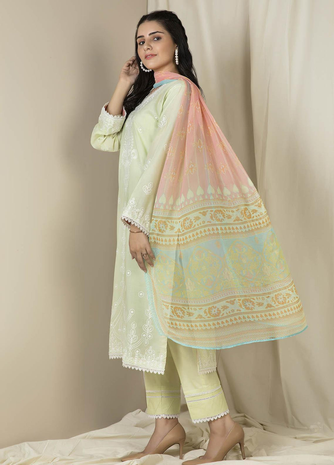 Zellbury Embroidered Lawn Suits Unstitched 3 Piece ZB21EL 880 - Summer Collection