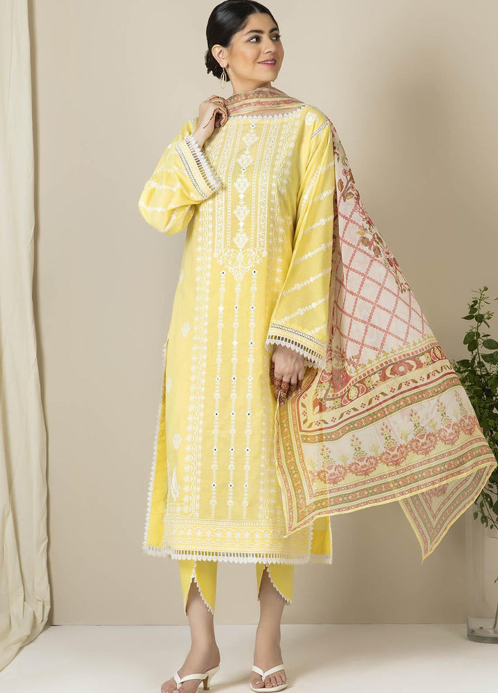 Zellbury Embroidered Lawn Suits Unstitched 3 Piece ZB21EL 881 - Summer Collection