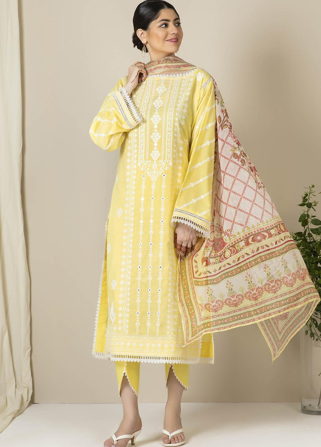 Zellbury Embroidered Lawn Suits Unstitched 3 Piece ZB21EL 881 - Summer Collection