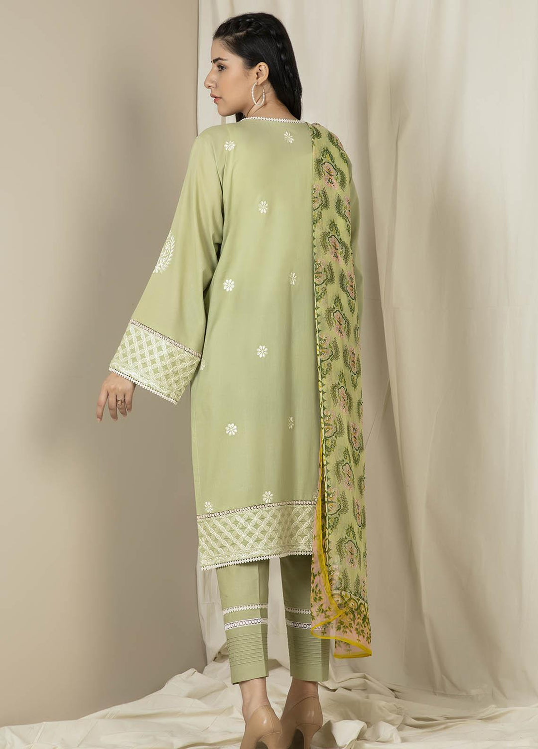 Zellbury Embroidered Lawn Suits Unstitched 3 Piece ZB21EL 882 - Summer Collection