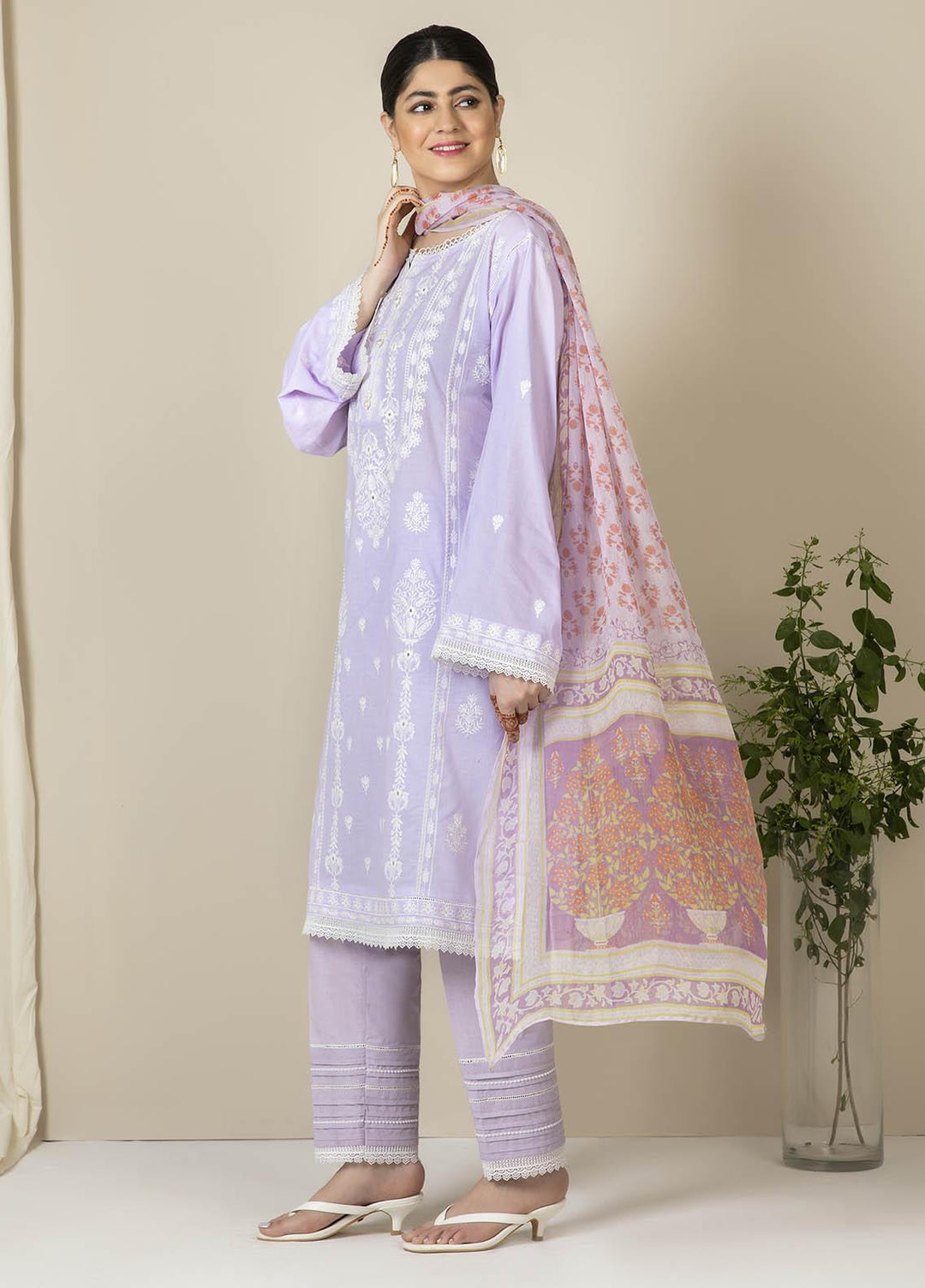 Zellbury Embroidered Lawn Suits Unstitched 3 Piece ZB21EL 883 - Summer Collection