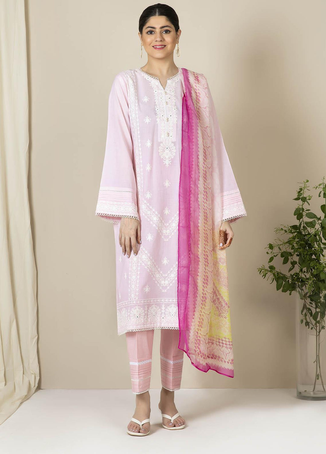 Zellbury Embroidered Lawn Suits Unstitched 3 Piece ZB21EL 884 - Summer Collection