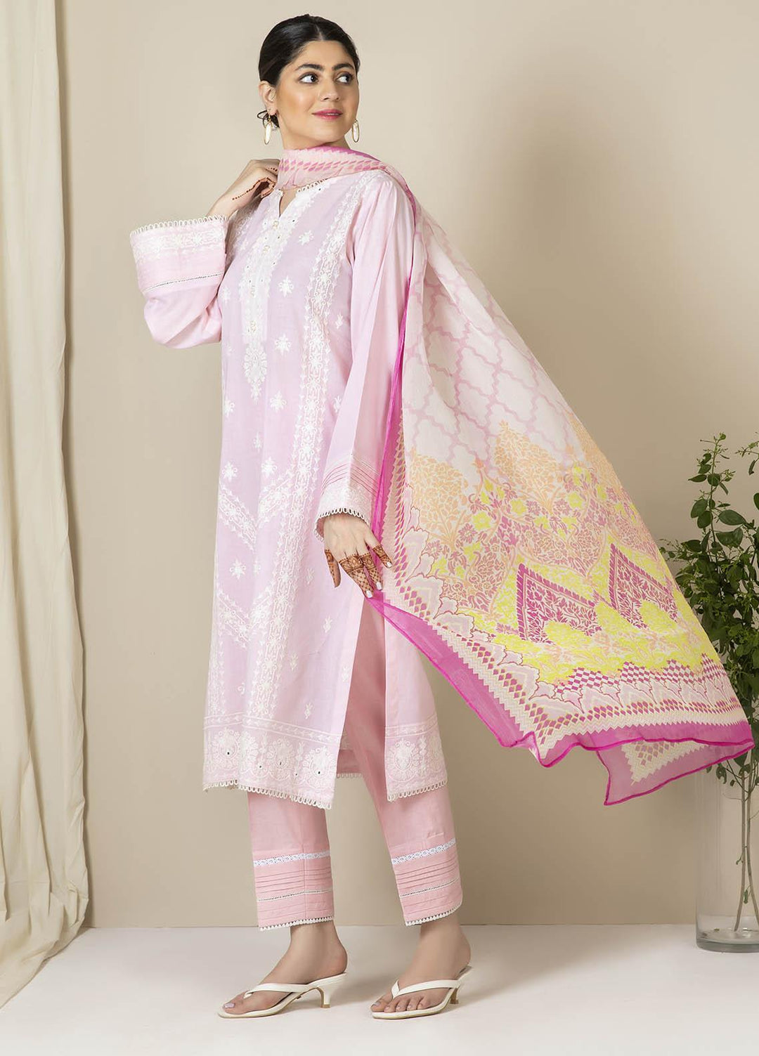 Zellbury Embroidered Lawn Suits Unstitched 3 Piece ZB21EL 884 - Summer Collection