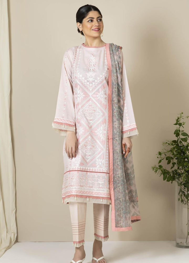 Zellbury Embroidered Lawn Suits Unstitched 3 Piece ZB21EL 886 - Summer Collection