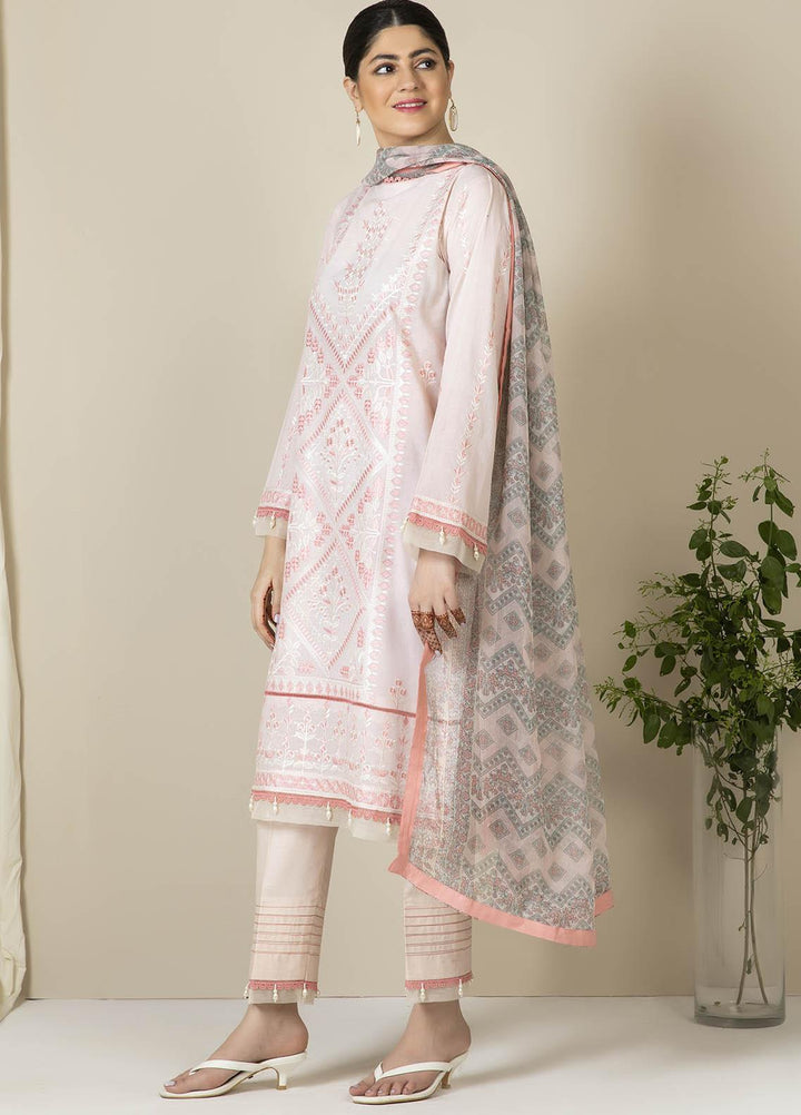 Zellbury Embroidered Lawn Suits Unstitched 3 Piece ZB21EL 886 - Summer Collection