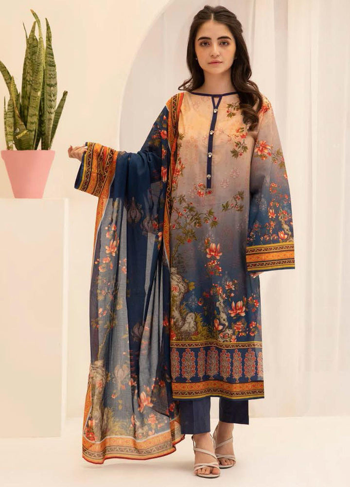 Zellbury Printed Lawn Suits Unstitched 2 Piece ZB21L-2 Wusc 221742 - Summer Collection